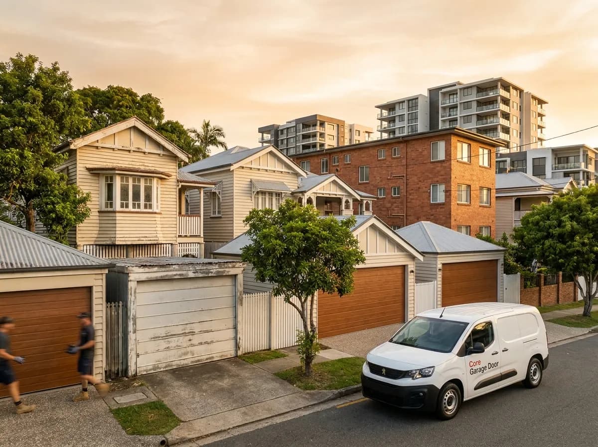 Garage door service in New Farm, Brisbane