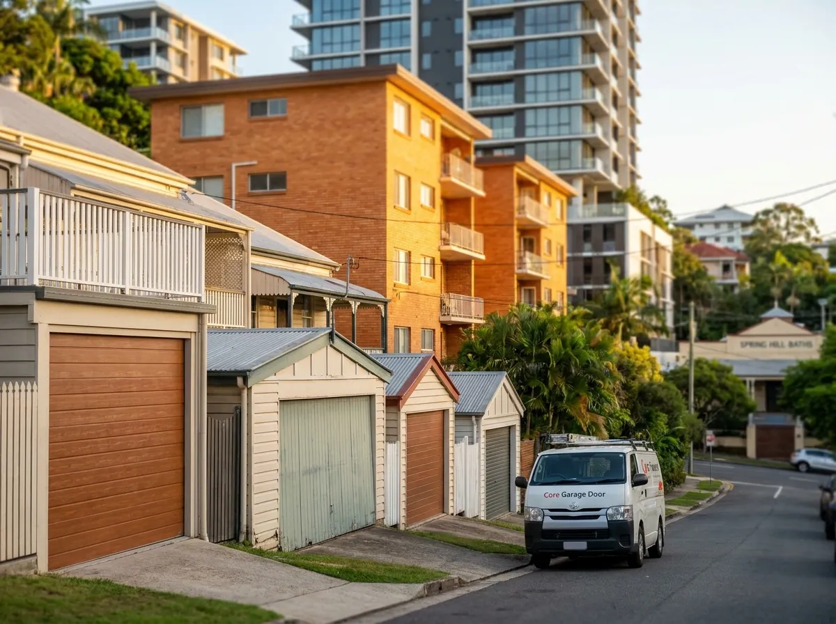 Garage door service in Spring Hill, Brisbane